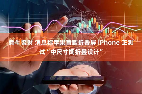 犇牛聚财 消息称苹果首款折叠屏 iPhone 正测试“中尺寸阔折叠设计”